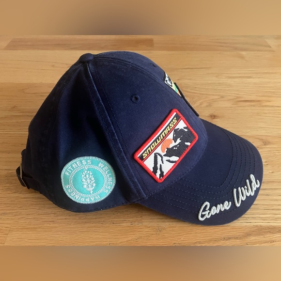 NWT FP Movement Free People Patchwork Baseball Hat Navy Anthropologie Lululemon - Picture 7 of 9